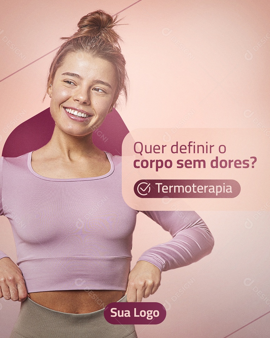 Thermotherapy to Define Your Body Without Pains Editable Social Media PSD