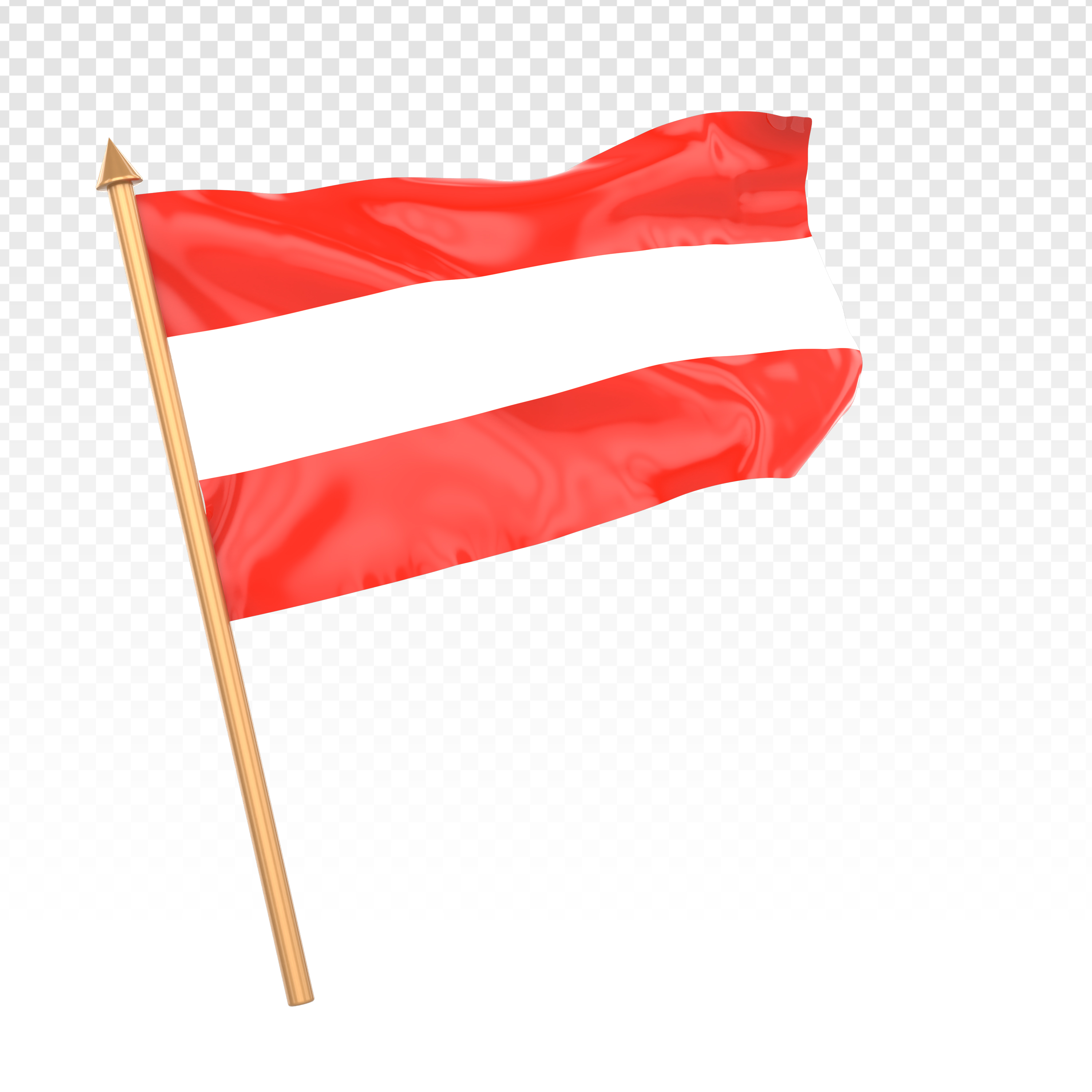 Bandeira Da Áustria Elemento 3D Para Composição PSD