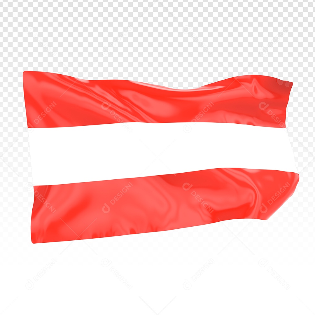Bandeira Da Áustria Elemento 3D Para Composição PSD