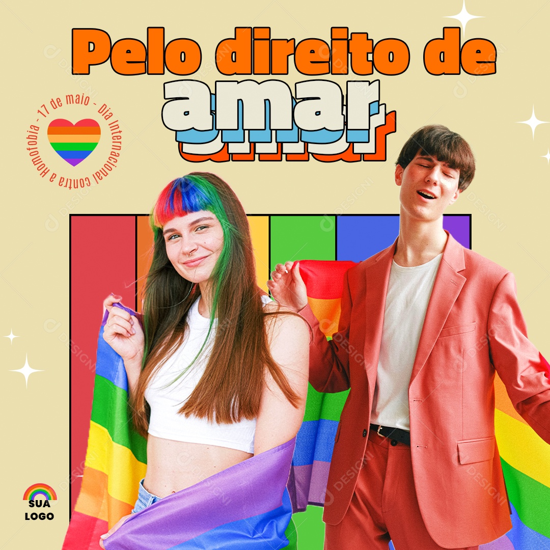 Dia Internacional do Movimento Lgbt Social Media PSD Editável