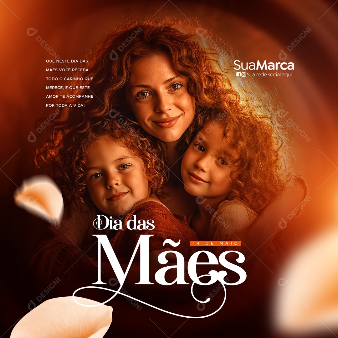 Feliz Dia Das Mães Todas As Mamães desse Mundo Social Media PSD Editável