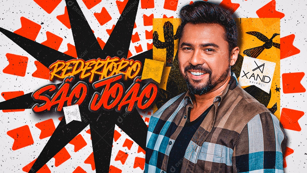 Flyer Story Repertorio São João Xand Avião Social Media PSD Editável