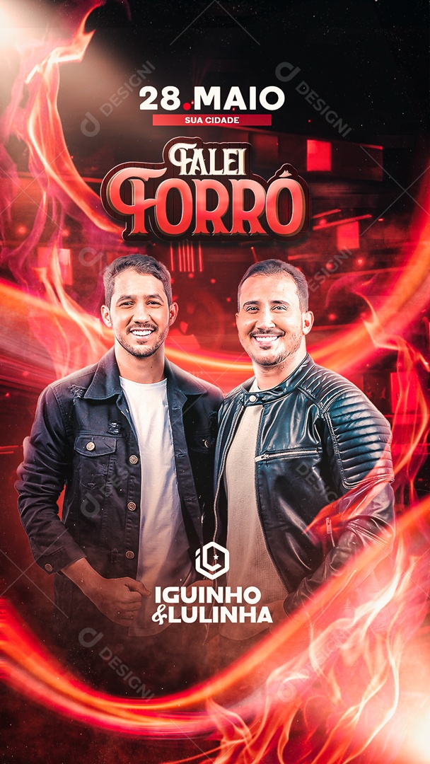 Story Flyer Falei Forró 28 de Maio Social Media PSD Editável