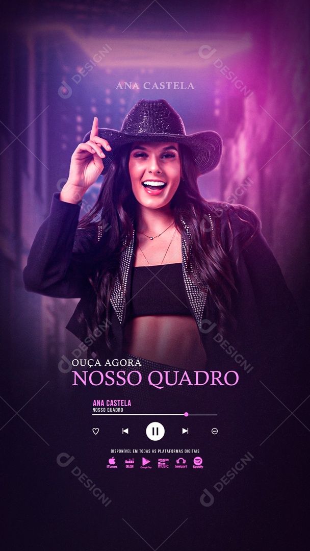 Social Media Story Nosso Quadro Ana Castela PSD Editavel