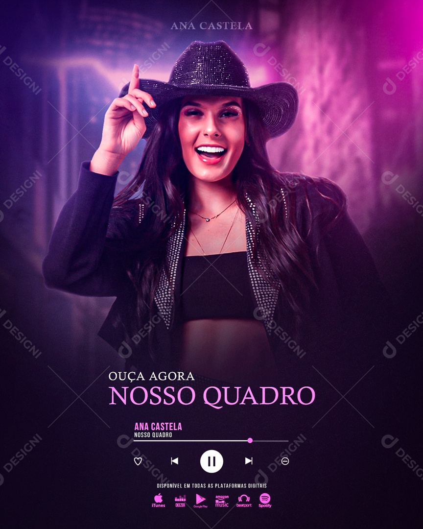 Social Media Feed Nosso Quadro Ana Castela PSD Editavel