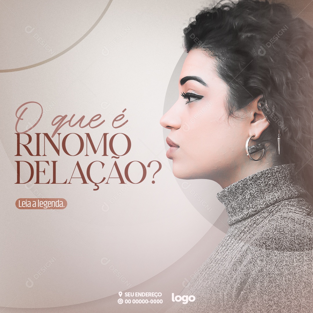 Social Media O Que E Renomodelação Estética PSD Editavel