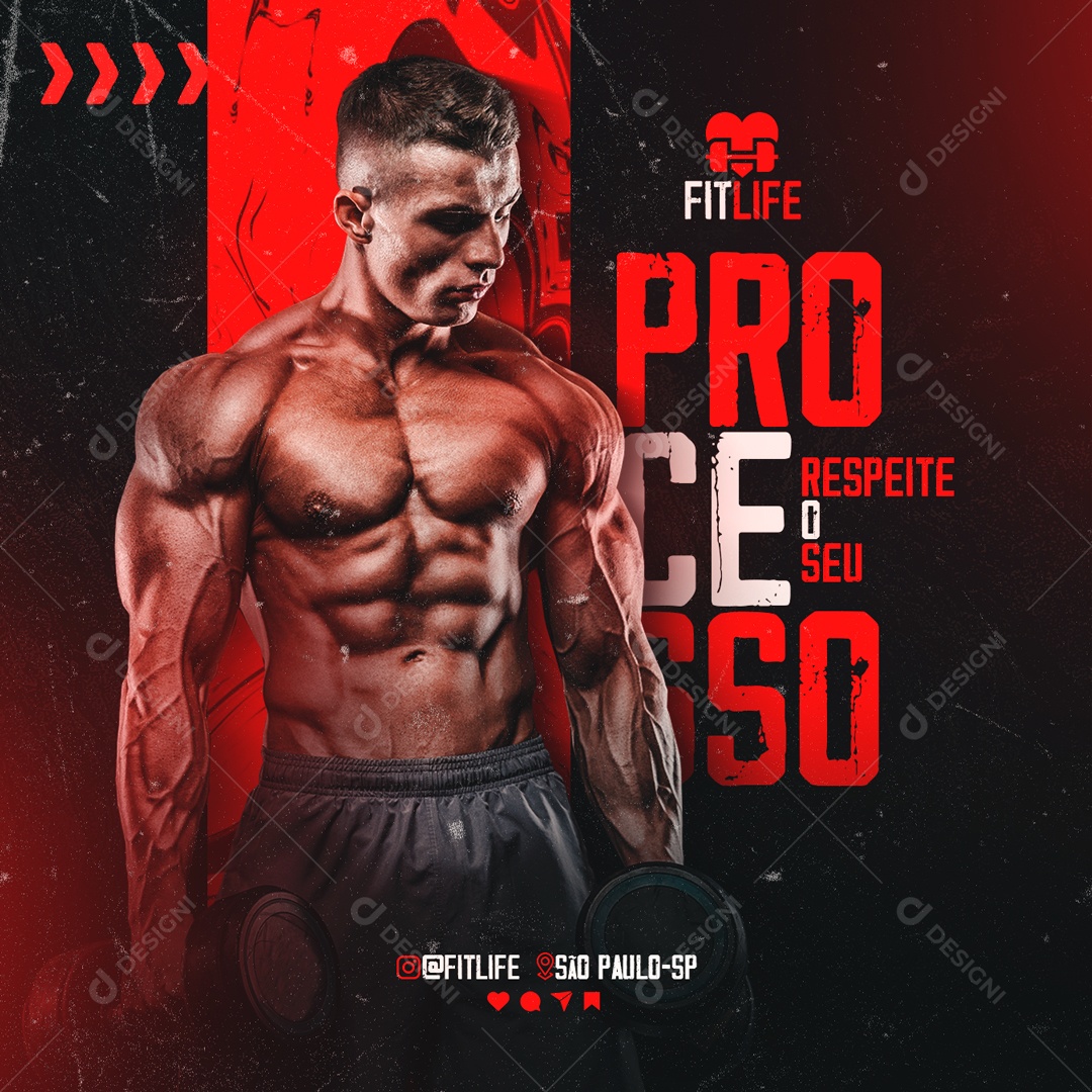 Respeite o Seu Processo Sua Saúde Merece Social Media PSD Editável