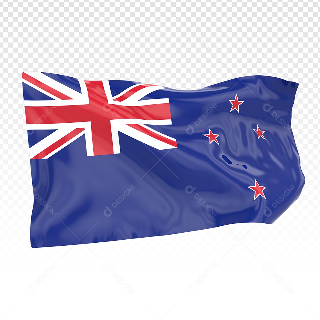 Bandeira Da Australia Elemento 3D Para Composição PSD