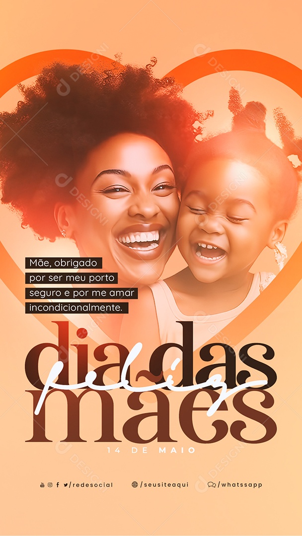 Story Mãe Obrigado Por Ser Meu Porto Seguro Feliz Dia Das Mães Social Media PSD Editável