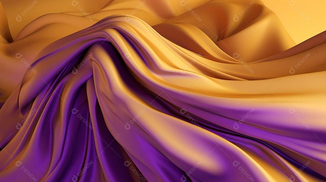 Fundo abstrato com ondas de folha brilhante