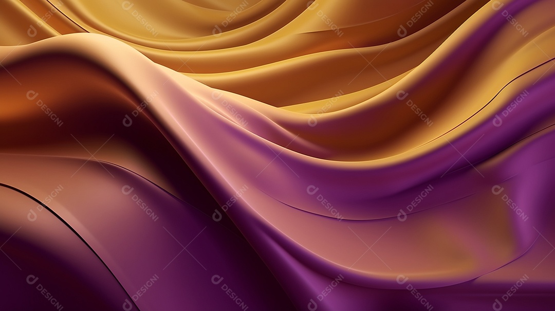 Fundo abstrato com ondas de folha brilhante