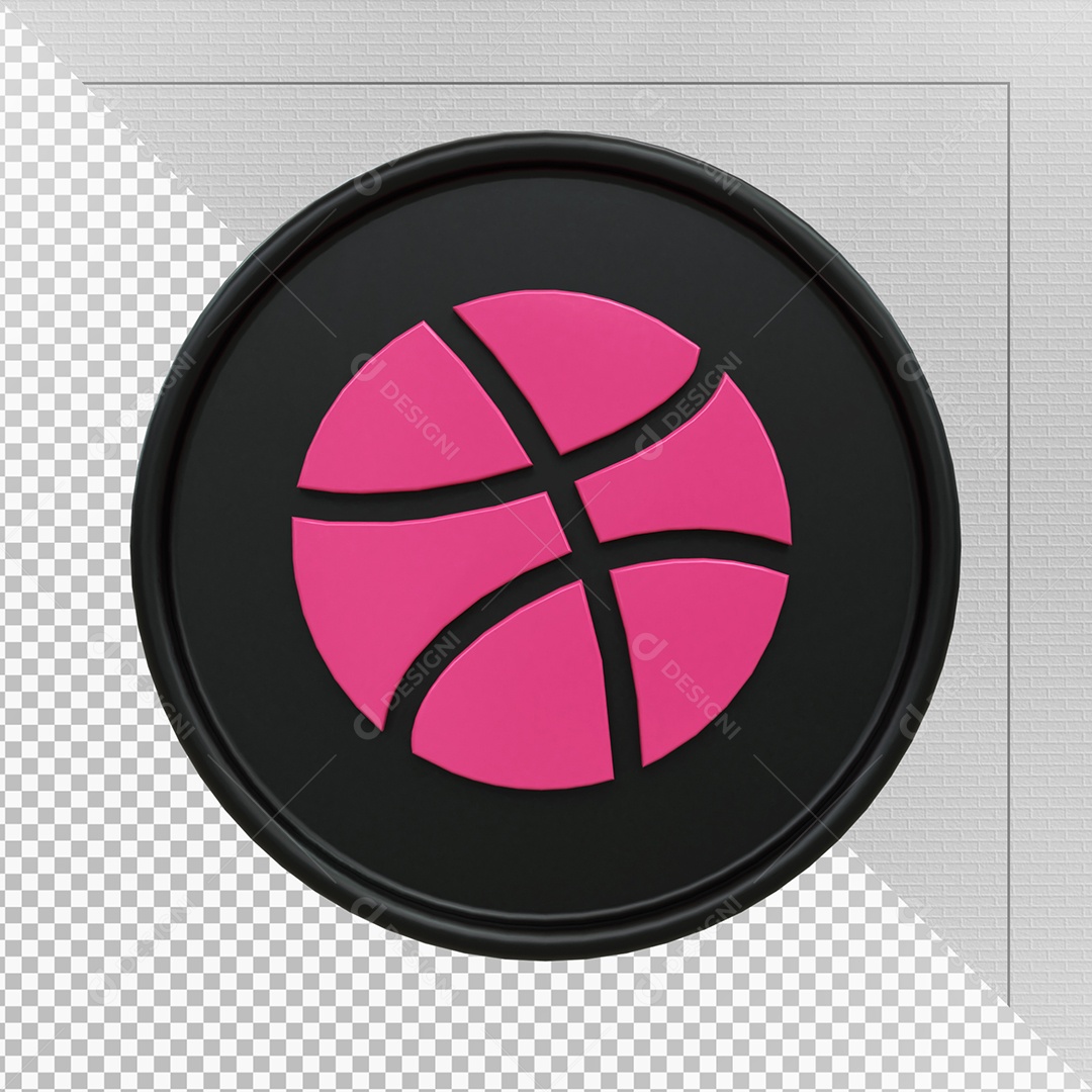 Ícone Do Drible Elemento 3D Para Composição PSD