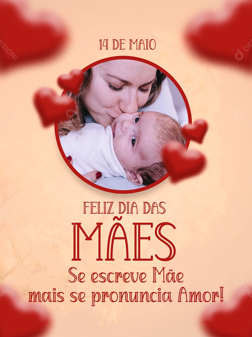 Social Media Story Feliz Dia Das Mães 14 De Maio Se Pronuncia Amor PSD Editavel
