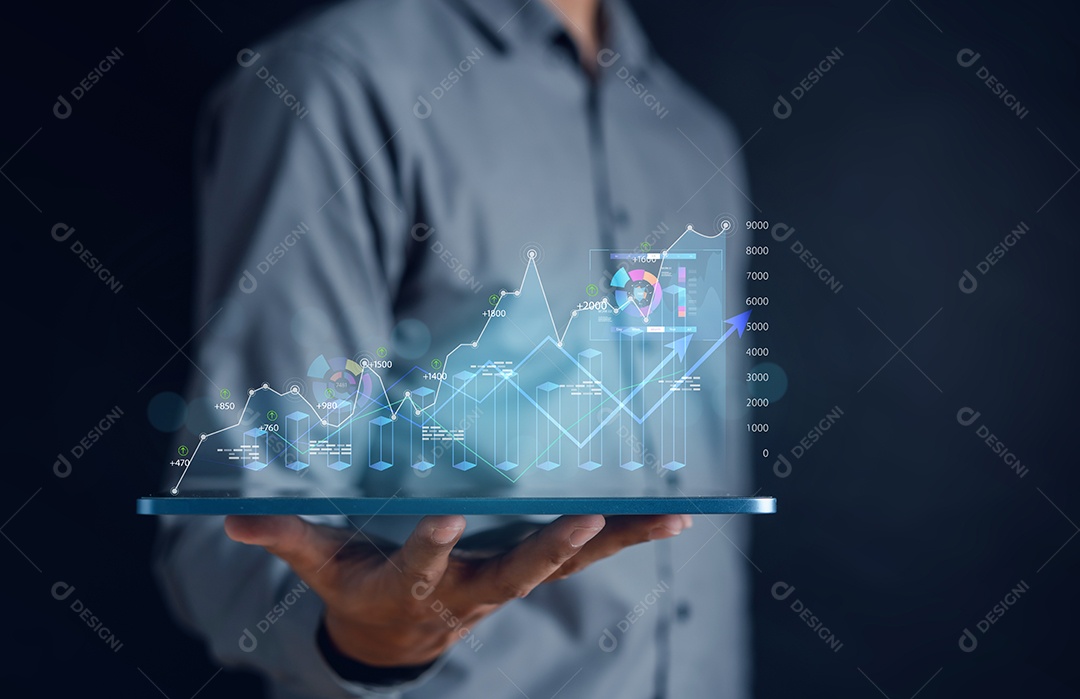 Empresários investidor investimento no mercado de ações