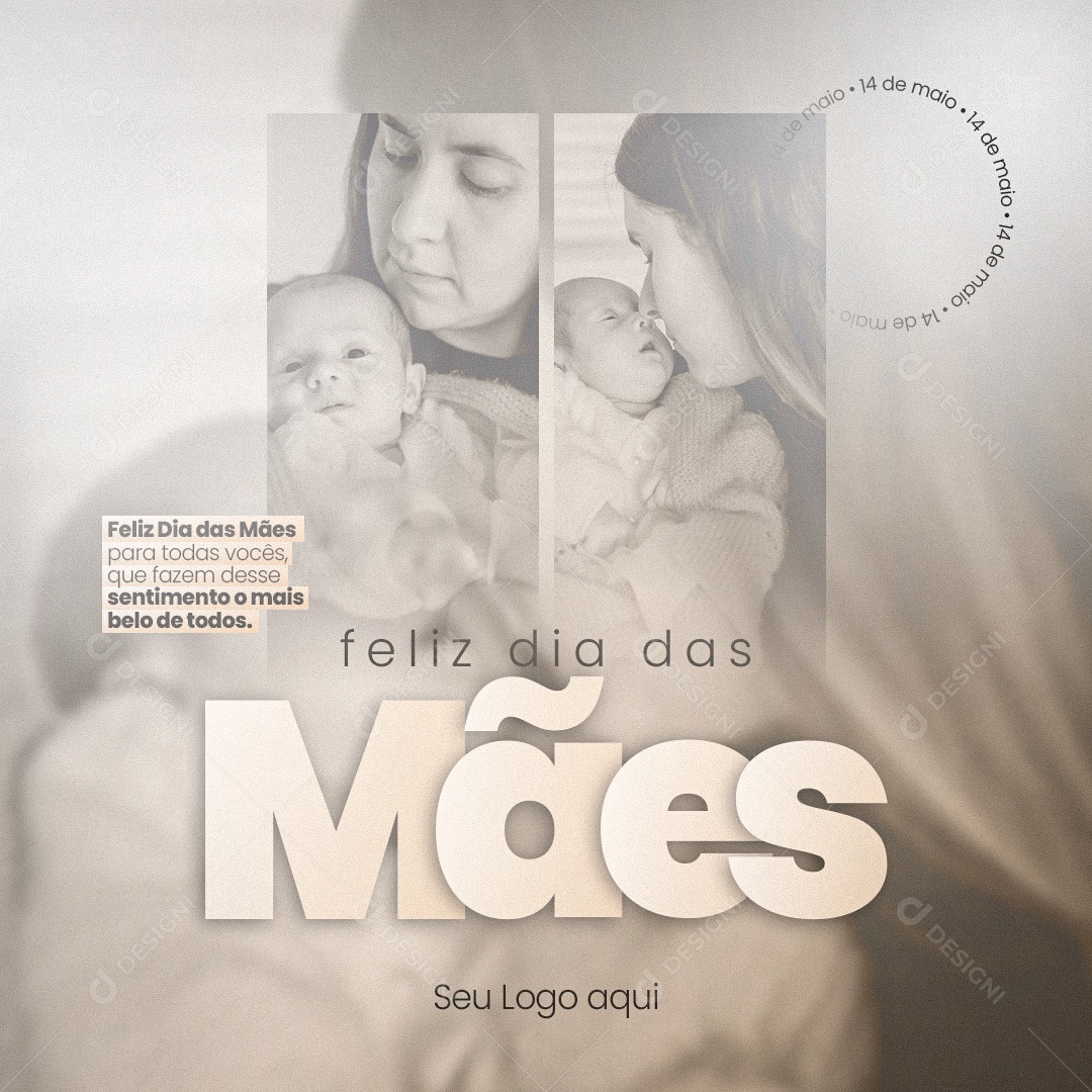 Social Media Feliz Dia Das Mães O Mais Belo De Todos PSD Editavel