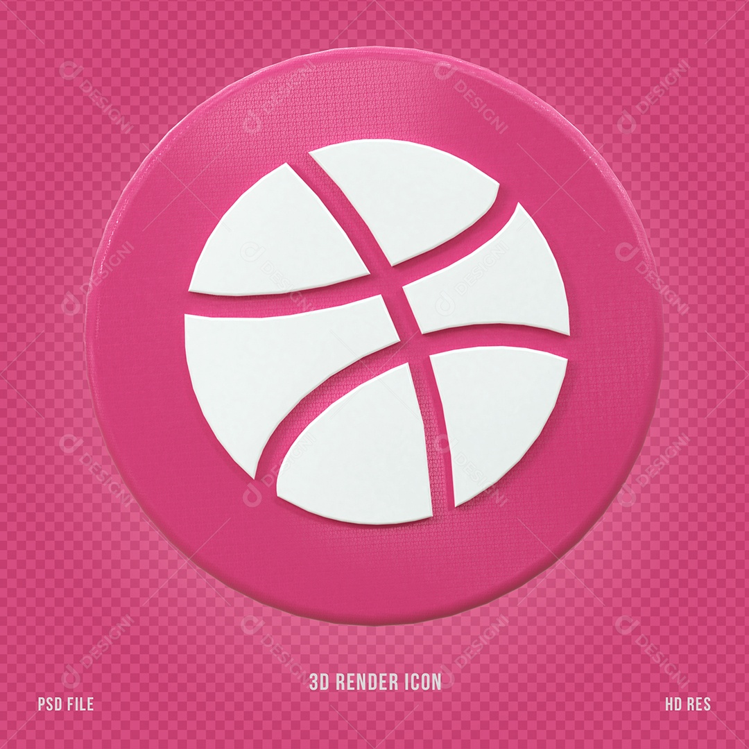 Ícone Do Drible Elemento 3D Para Composição PSD