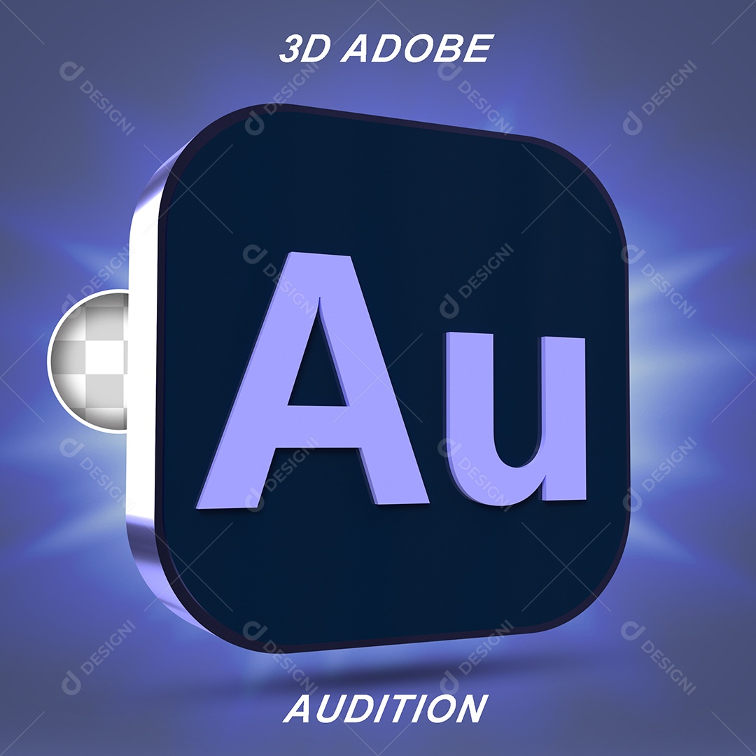Elemento 3D Adobe Audition Para Composição PSD