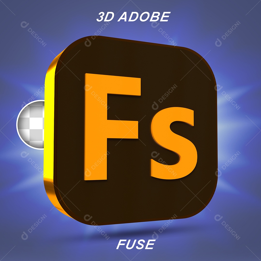 Elemento 3D Adobe Fuse Para Composição PSD