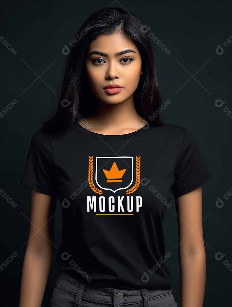 Mockup Camisa Logotipo PSD Editável