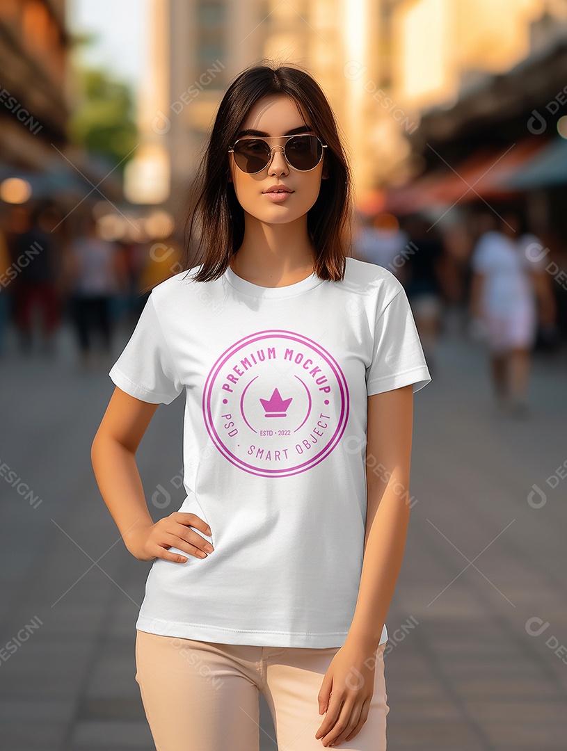 Mockup Camisa Logotipo PSD Editável