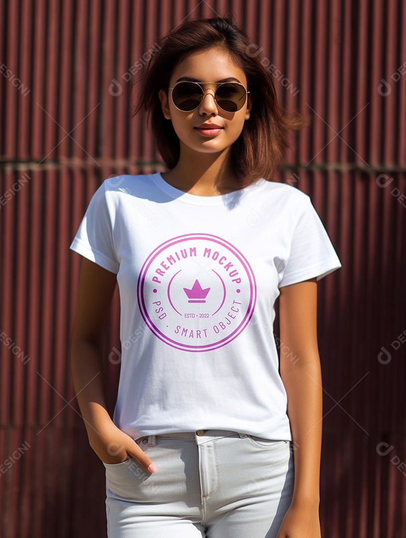 Mockup Camisa Logotipo PSD Editável