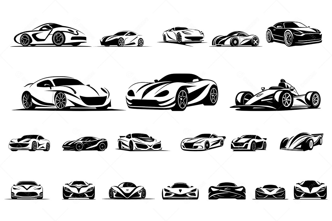 Car SVG bundle Logotipo Empresarial AI + EPS Editável