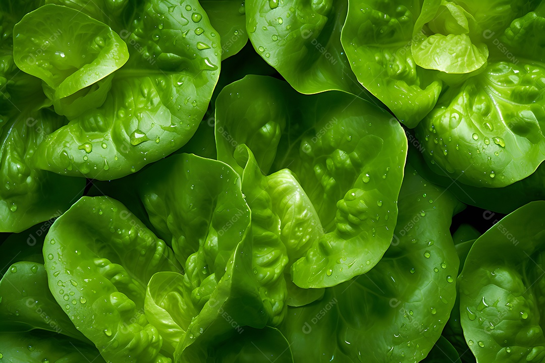 Vários Alface Em Fundo Isolado