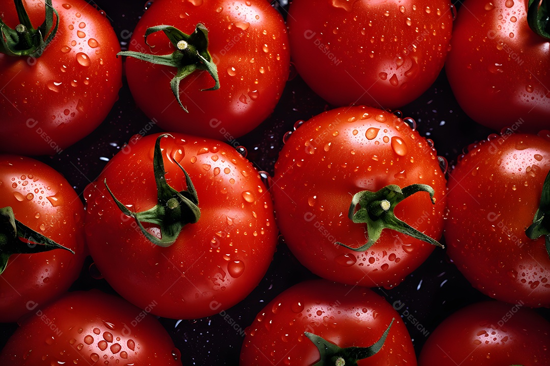 Vários Tomate Em Fundo Isolado