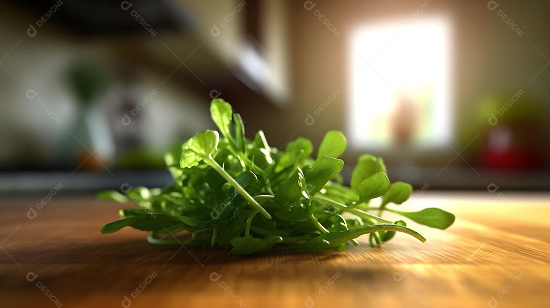 Agrião Sobre A Mesa