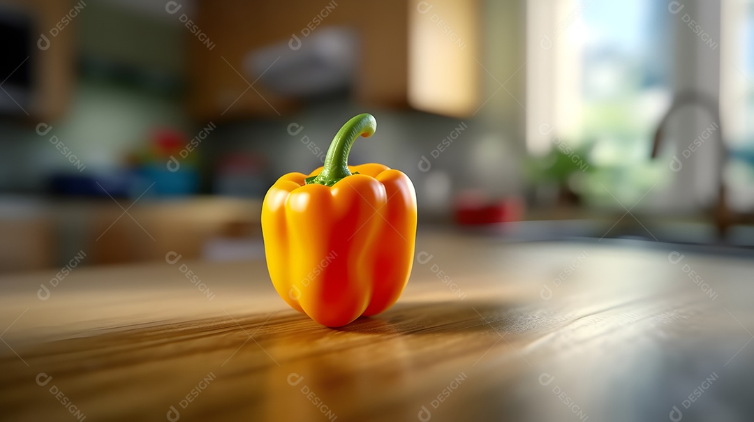 Pimentão Sobre A Mesa