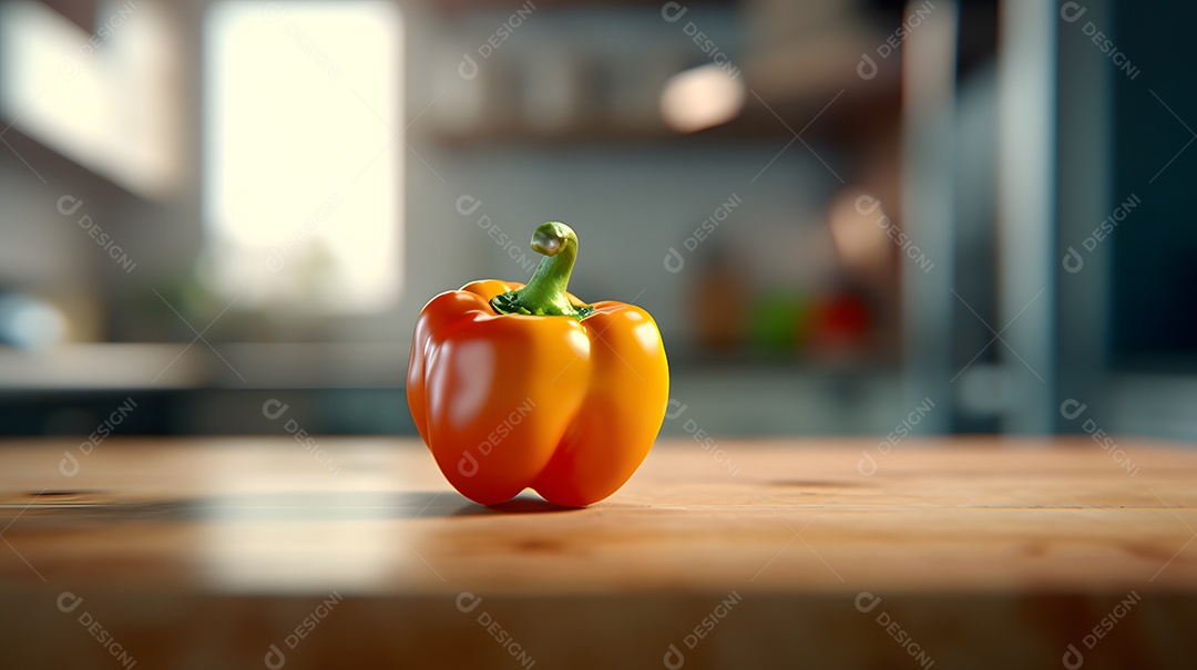 Pimentão Sobre A Mesa