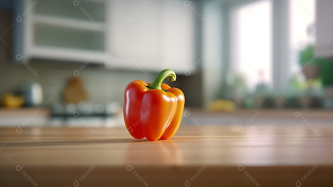 Pimentão Sobre A Mesa