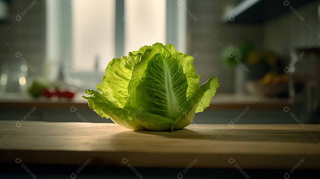 Alface Sobre A Mesa