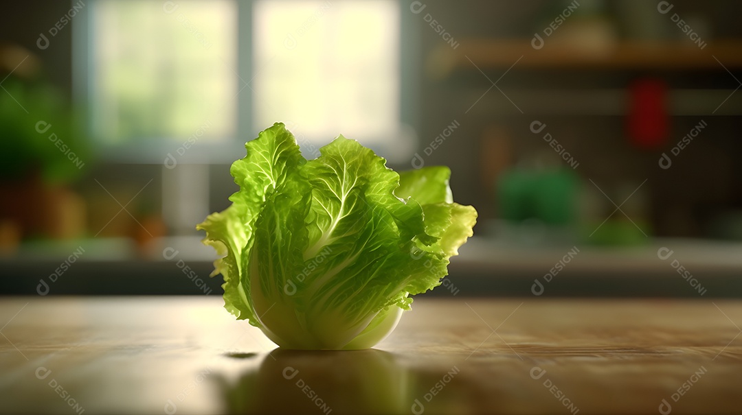 Alface Sobre A Mesa