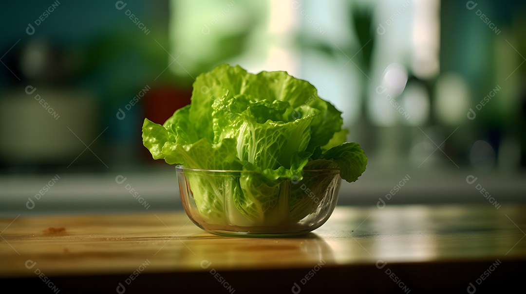 Alface Sobre A Mesa