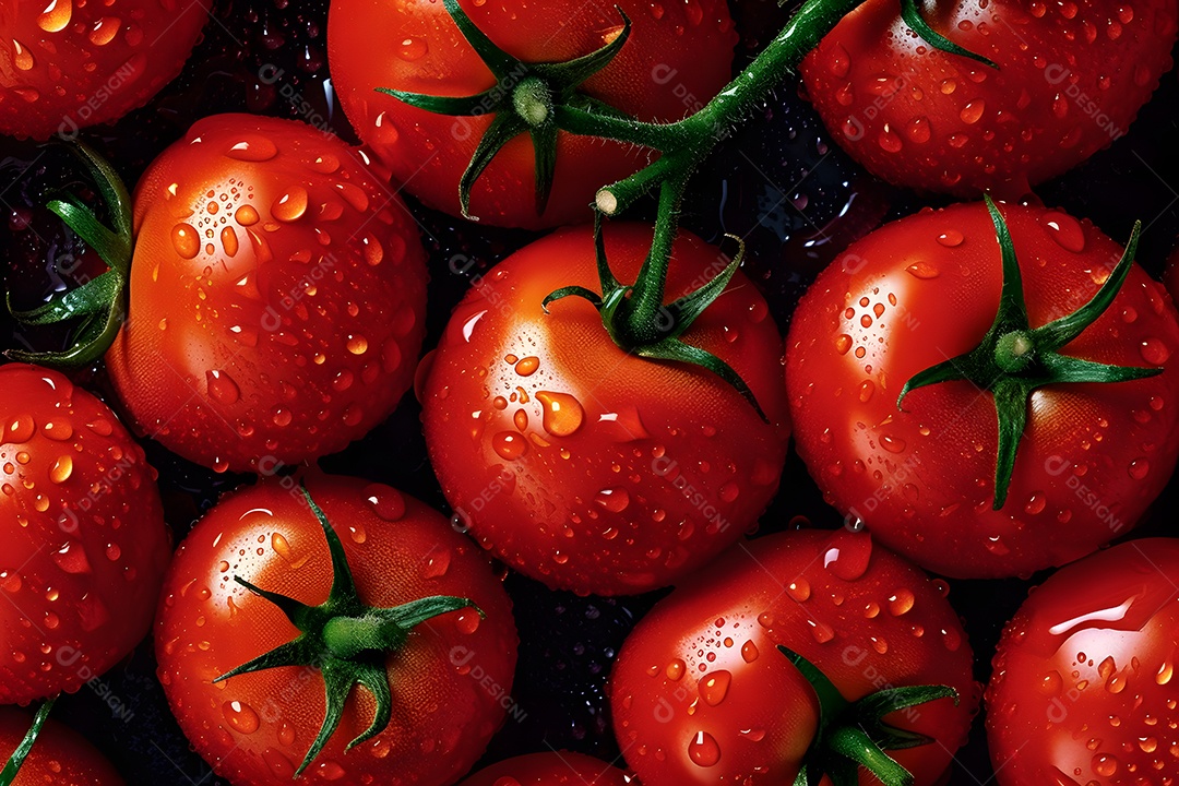 Vários Tomate Em Fundo Isolado