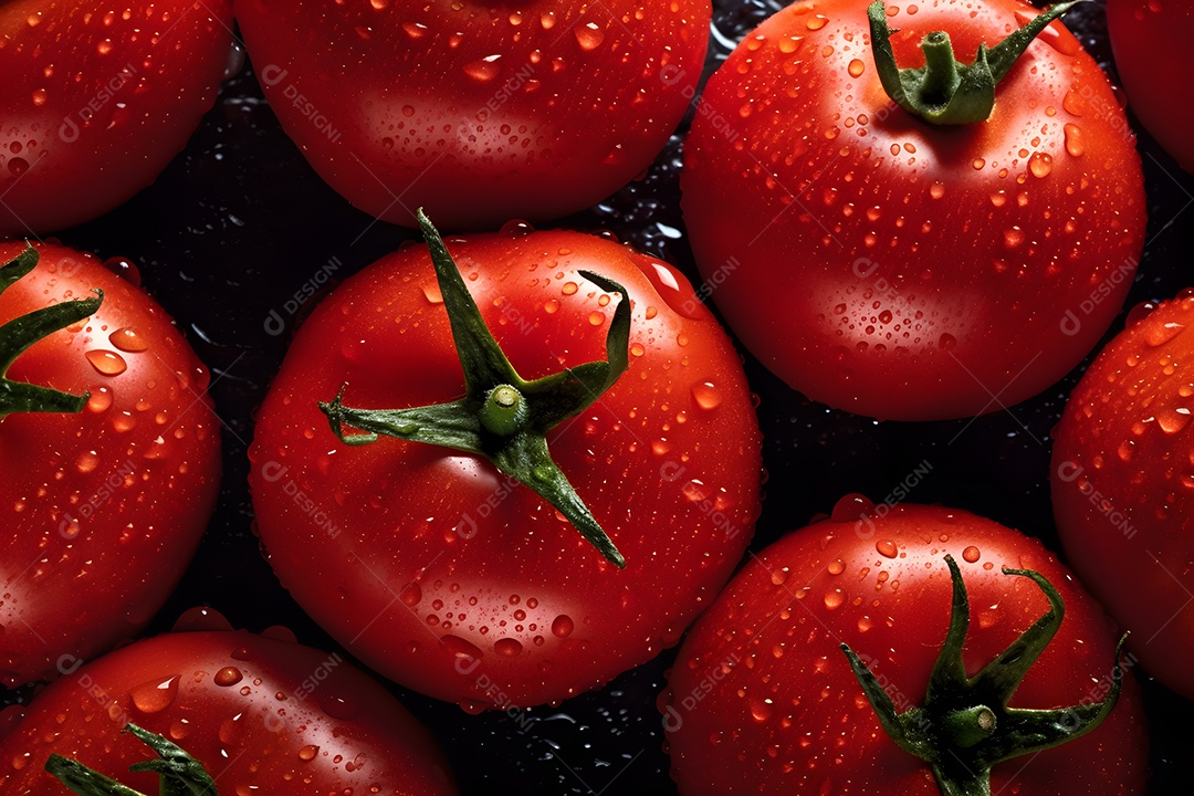 Vários Tomate Em Fundo Isolado