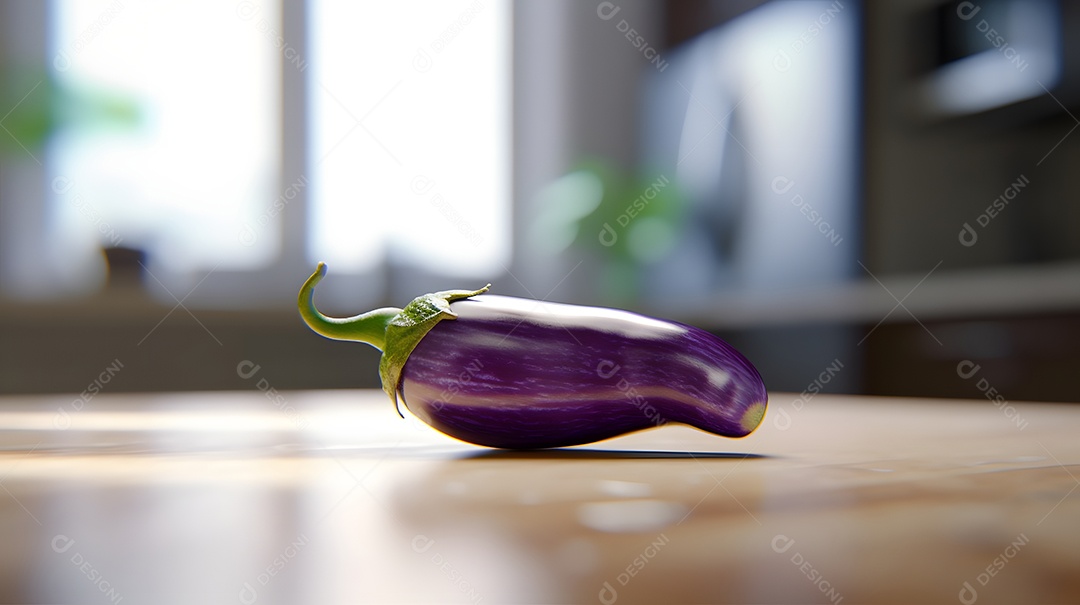 Berinjela Sobre A Mesa