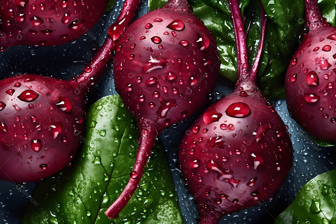 Várias Beterrabas Em Fundo Isolado