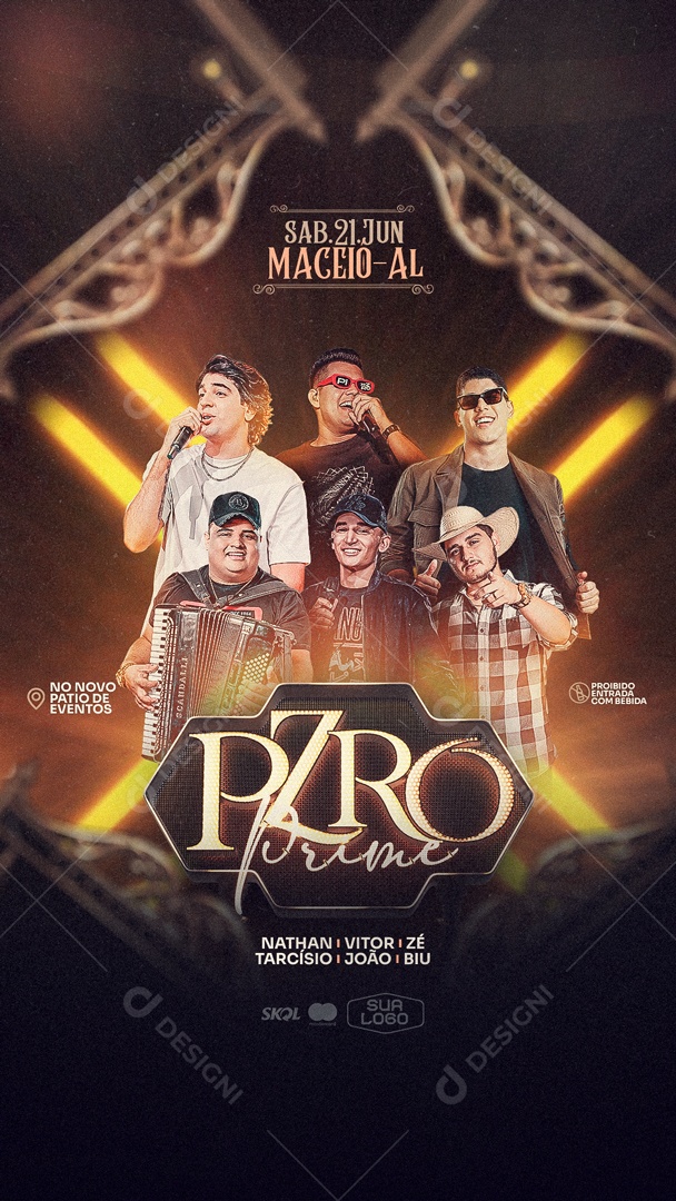 Story Flyer Pzro Prime dia 22 de Junho Social Media PSD Editável