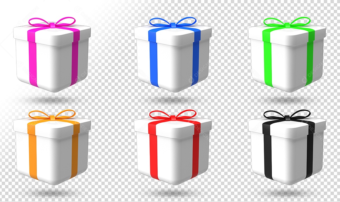 Caixa De Presente Elemento Para Composição PSD