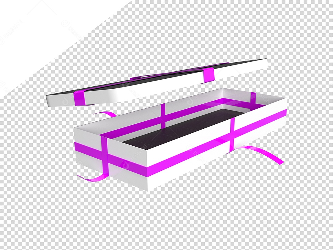 Caixa De Presente Com Fita Rosa Elemento Para Composição PSD