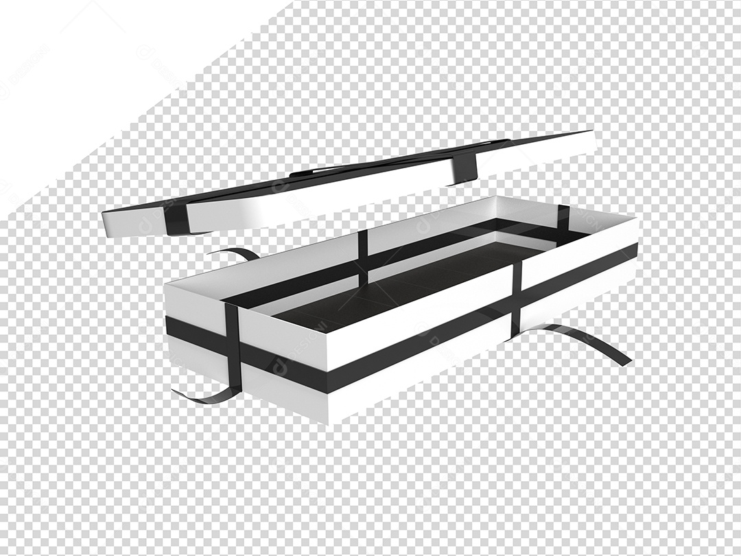 Caixa De Presente Com Fita Preta  Elemento Para Composição PSD