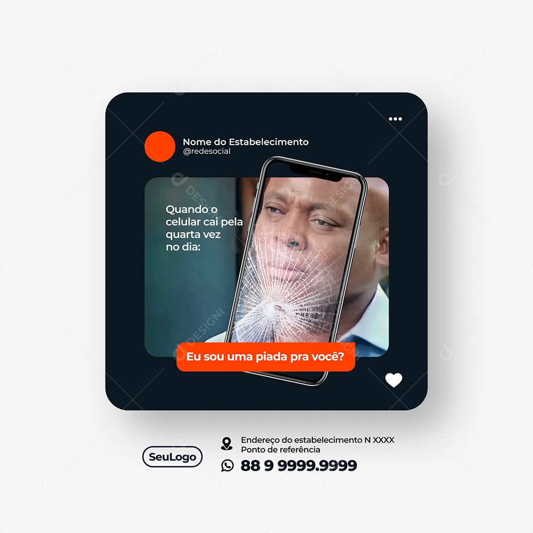 Social Media Enquete Aplicativo PSD Editavel