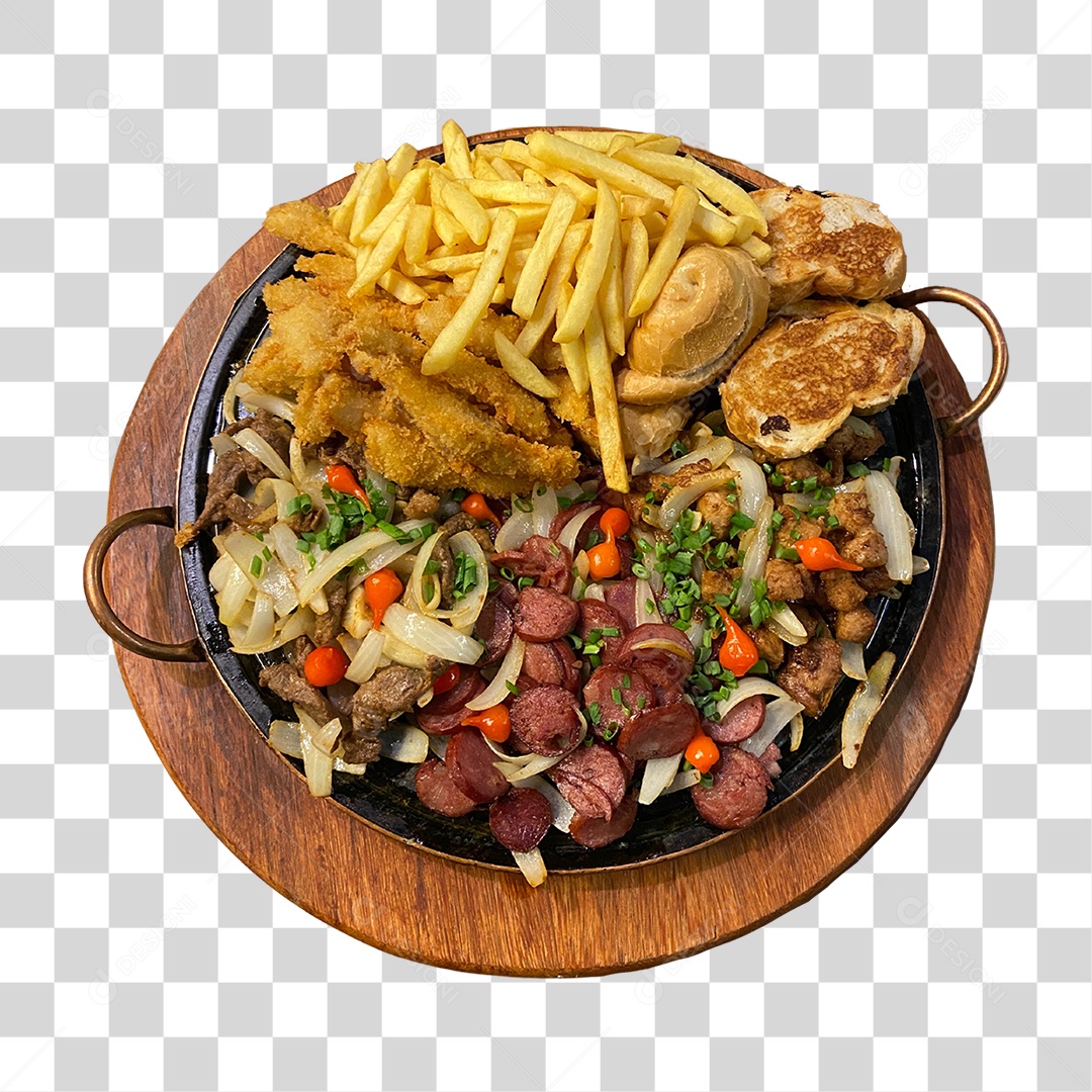 Porção na Chapa Restaurante PNG Transparente