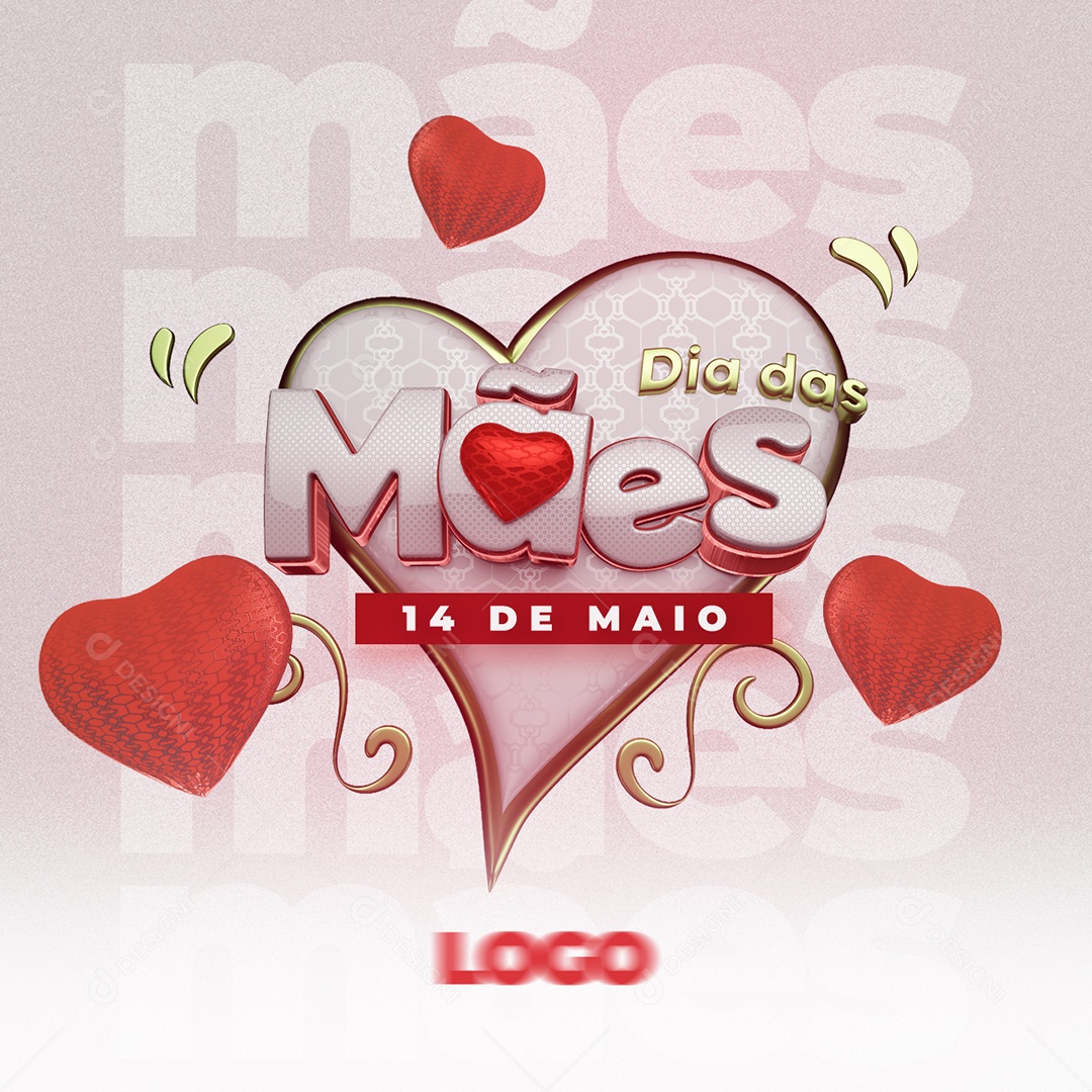 Dia das Mães 14 de Maio Você e Minha Vida Social Media PSD Editável