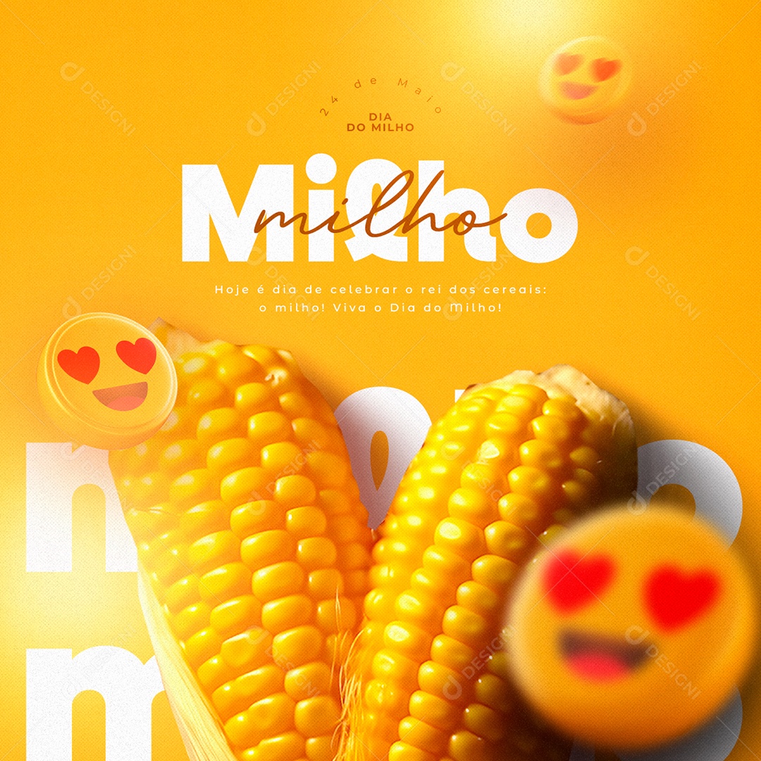 Viva O Dia Do Milho 24 De Maio Social Media PSD Editável
