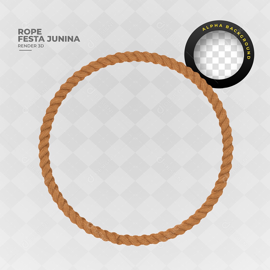 Arco De Corda Elemento 3D Para Composição PSD