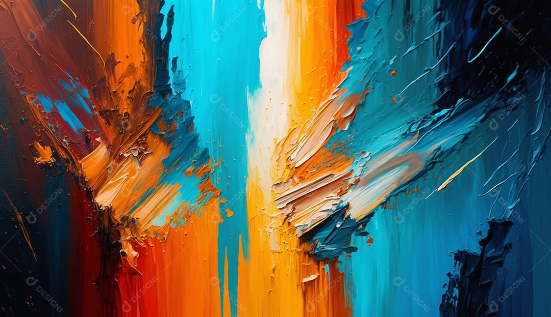 Textura de pintura colorida abstrata