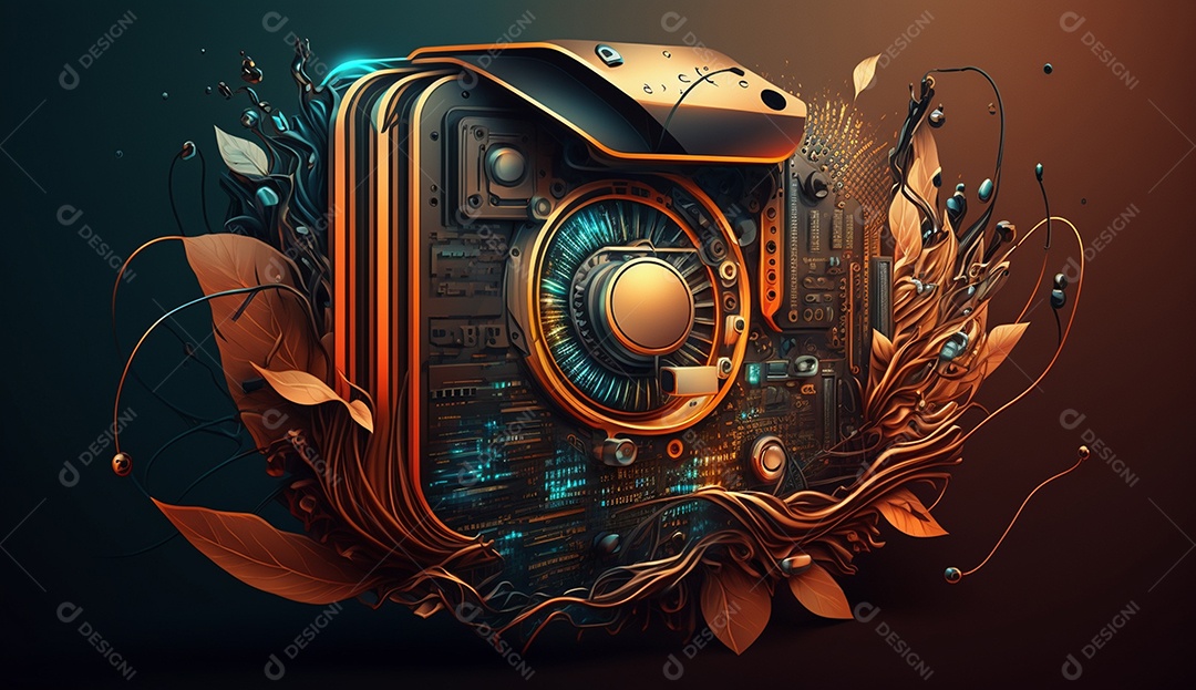 Fundo de tecnologia moderna